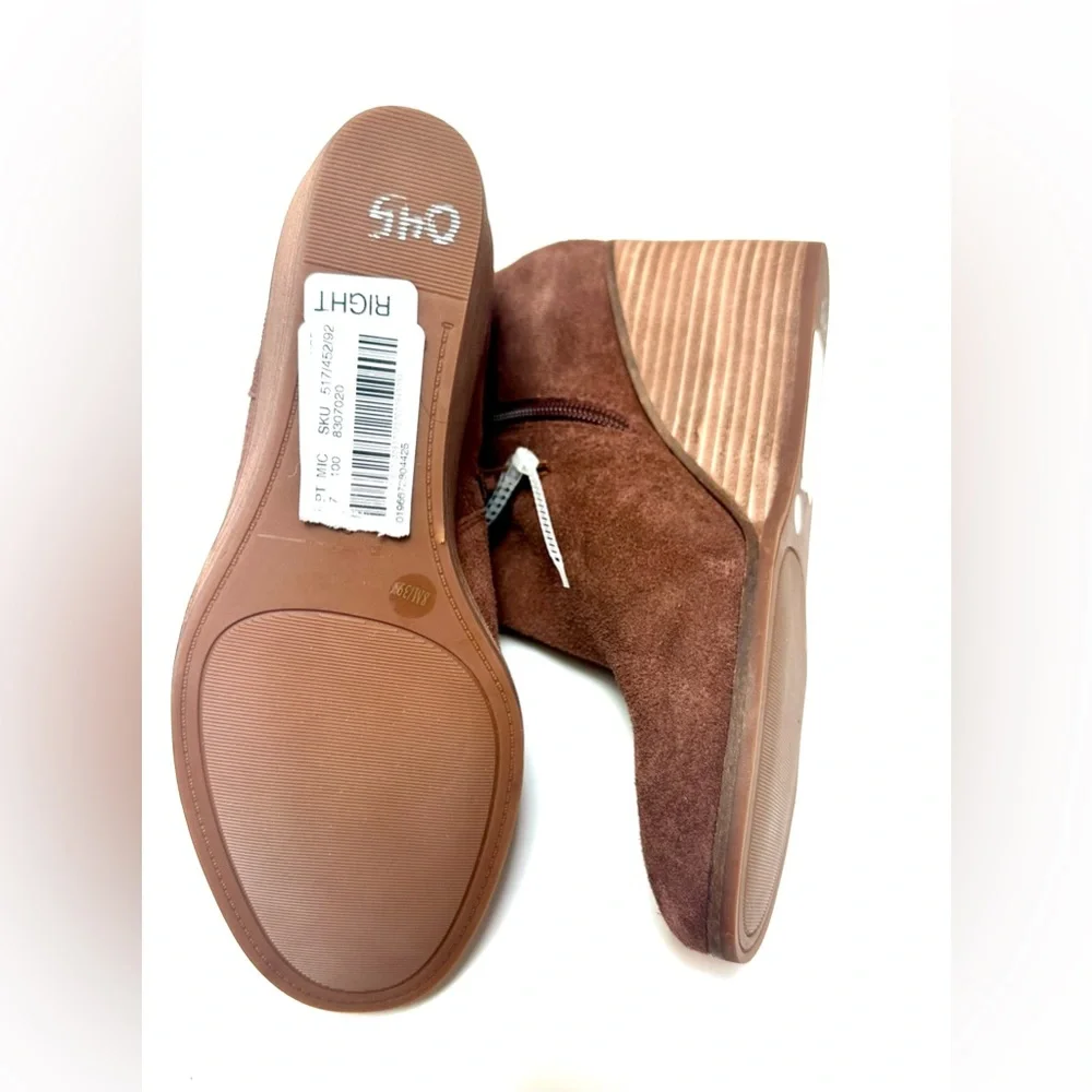 Lucky Brand Zorla Leather Wedged Zip Ankle Booties size 8/39 NWT - Picture 12 of 13